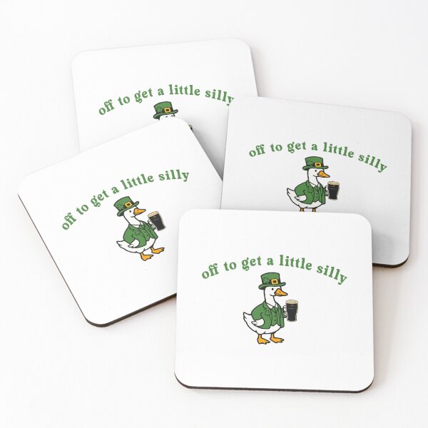 Item preview, St Patricks Day Goose -Off To Get A Little Silly St Paddys Day Goose  designed and sold by HughIeas.