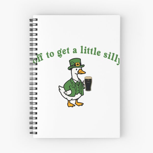Item preview, St Patricks Day Goose -Off To Get A Little Silly St Paddys Day Goose  designed and sold by HughIeas.