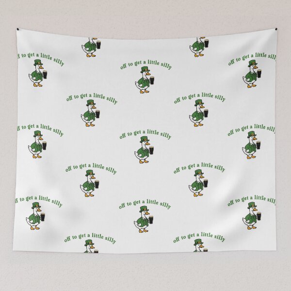 Item preview, St Patricks Day Goose -Off To Get A Little Silly St Paddys Day Goose  designed and sold by HughIeas.