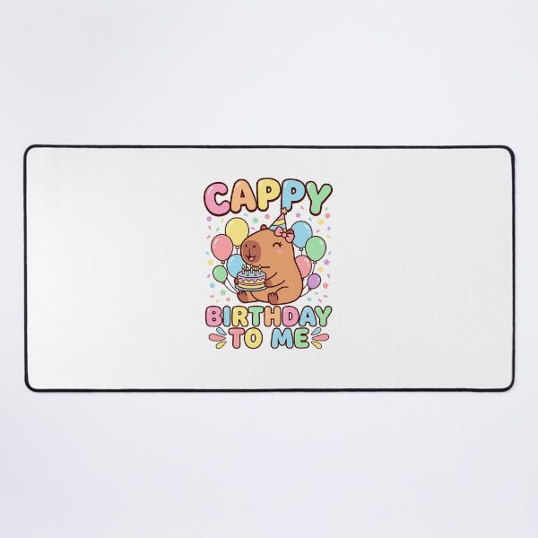 Item preview, Cappy Birthday Capybara Birthday to Me designed and sold by ArleneRowe.