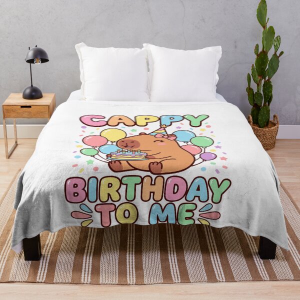 Item preview, Cappy Birthday Capybara Birthday to Me designed and sold by ArleneRowe.