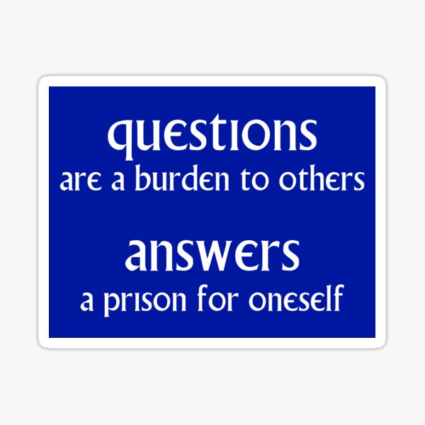 Questions and Answers Sticker