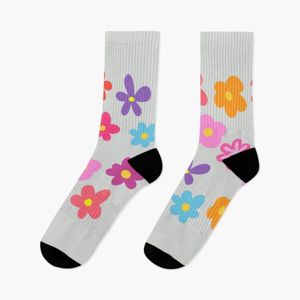 Item preview, Retro 70s Floral Pop – Colorful Indie Flower Pattern designed and sold by Unwrapfashion.