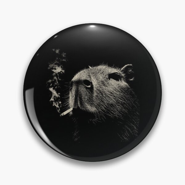 Item preview, Capybara Smoking Cigarette Low Key Portrait designed and sold by k3rstman1.