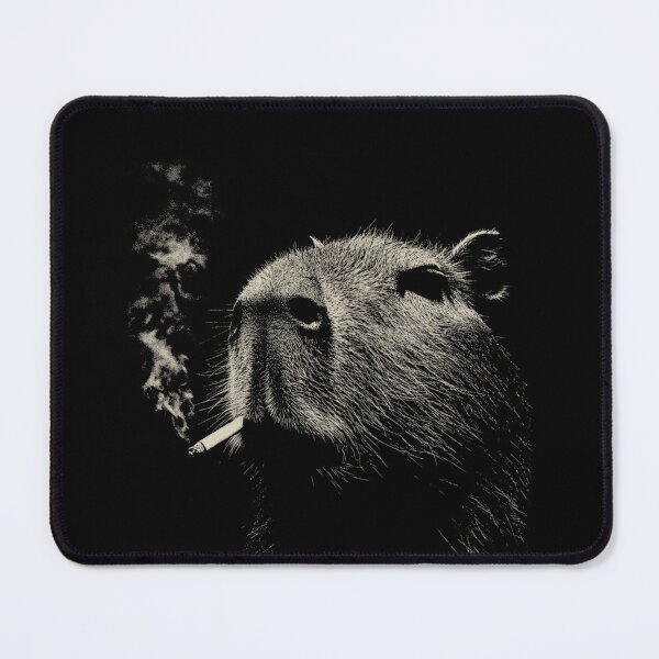 Item preview, Capybara Smoking Cigarette Low Key Portrait designed and sold by k3rstman1.
