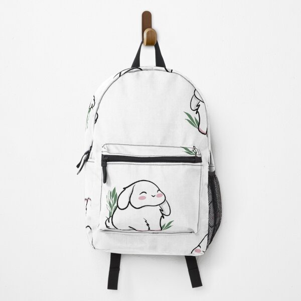 Item preview, Cute White Bunny Seamless Pattern - Kawaii Fluffy Rabbit Art designed and sold by LYAN-STORE.