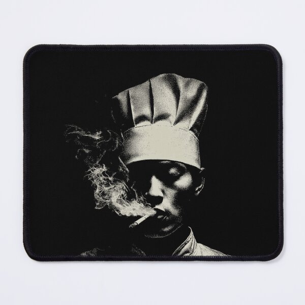 Item preview, Chef Smoking Cigarette Low Key Portrait designed and sold by k3rstman1.