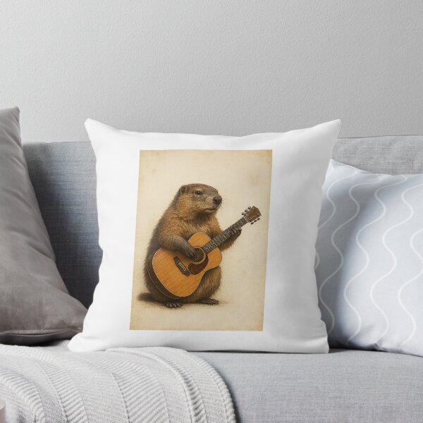 Item preview, Marmot play guitar designed and sold by AnotherMarmot.