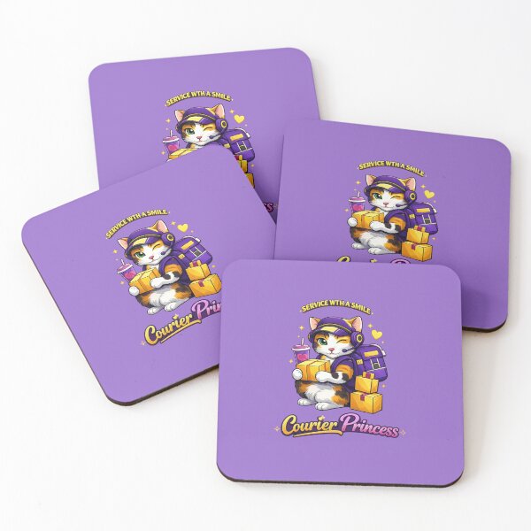 Item preview, courier princess service with a smile -cute courier girl designed and sold by Mishco courier co.