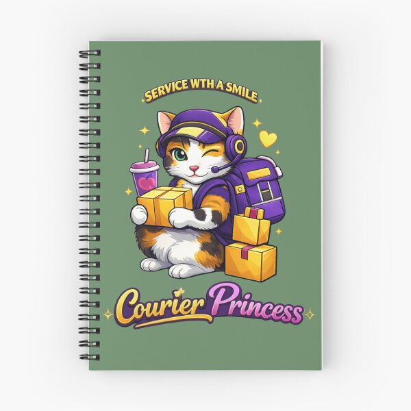 Item preview, courier princess service with a smile -cute courier girl designed and sold by Mishco courier co.