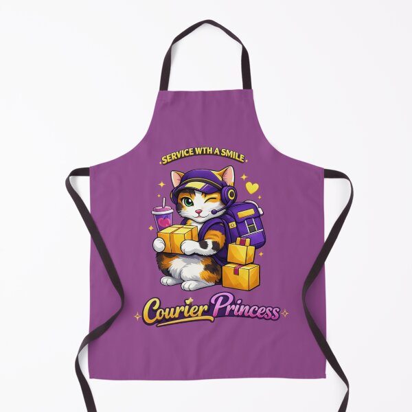 Item preview, courier princess service with a smile -cute courier girl designed and sold by Mishco courier co.