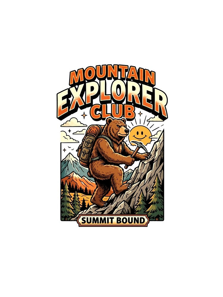 Aperçu 5 sur 5. Robe trapèze avec l'œuvre Mountain Explorer Club créée et vendue par Remy490.