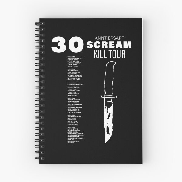 Item preview, Scream 7 Kill Tour 30th Anniversary Black Back designed and sold by HughIeas.