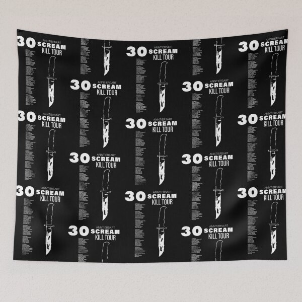 Item preview, Scream 7 Kill Tour 30th Anniversary Black Back designed and sold by HughIeas.