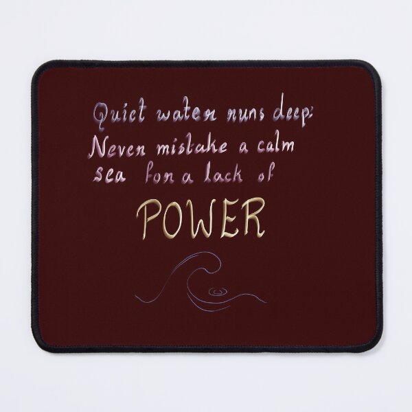 Item preview, Artistic Calligraphy Quote with Ocean Wave Imagery designed and sold by Senorona.