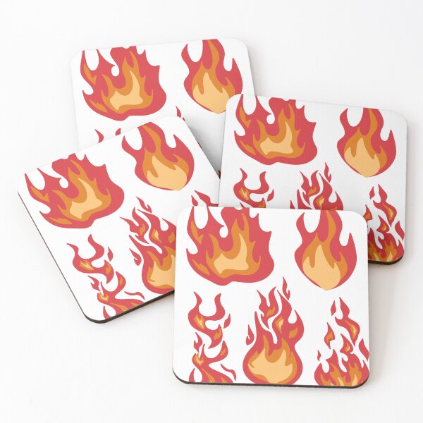 Item preview, Hot Fire Flames Sticker Pack - Red Orange Burning Flare Doodles designed and sold by LYAN-STORE.