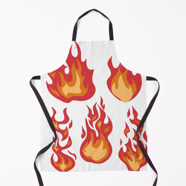 Item preview, Hot Fire Flames Sticker Pack - Red Orange Burning Flare Doodles designed and sold by LYAN-STORE.