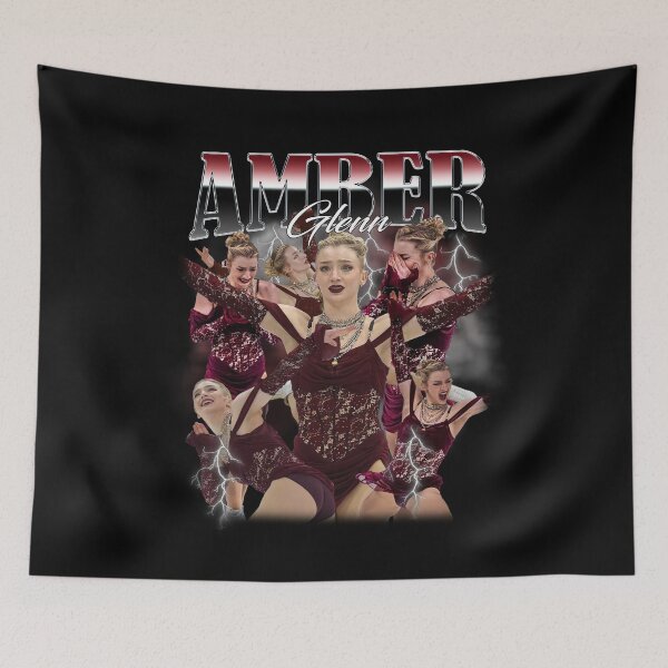 Item preview, Vintage Amber Glenn Figure Ice Skating, Retro 90s Graphic Bootleg Style designed and sold by sugarghoulz.