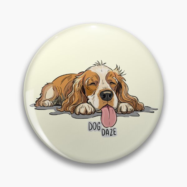 Item preview, Beige Orange Spaniel Relaxing - Dog Daze designed and sold by MartynaKanik.