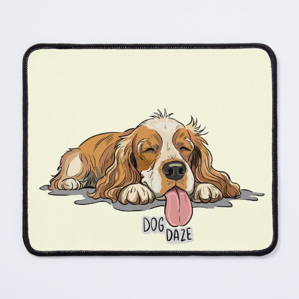 Item preview, Beige Orange Spaniel Relaxing - Dog Daze designed and sold by MartynaKanik.