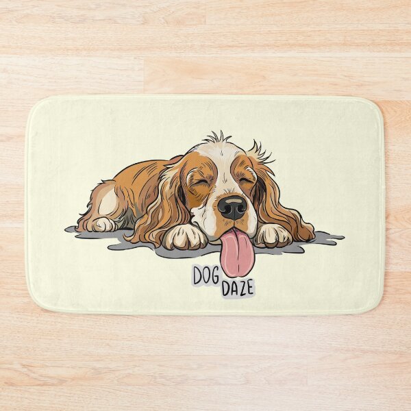 Item preview, Beige Orange Spaniel Relaxing - Dog Daze designed and sold by MartynaKanik.