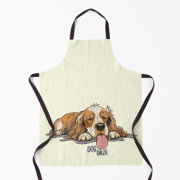 Item preview, Beige Orange Spaniel Relaxing - Dog Daze designed and sold by MartynaKanik.
