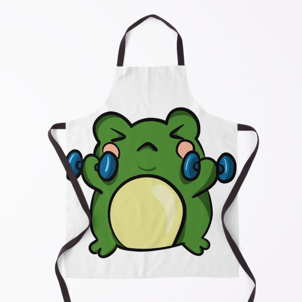 Item preview, Cute Fitness Froggy Lifting Dumbbells - Kawaii Gym Motivation Sticker designed and sold by LYAN-STORE.