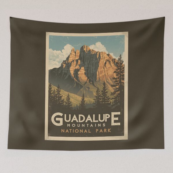 Item preview, Guadalupe Mountains National Park - Texas  designed and sold by GoodOldVintage.