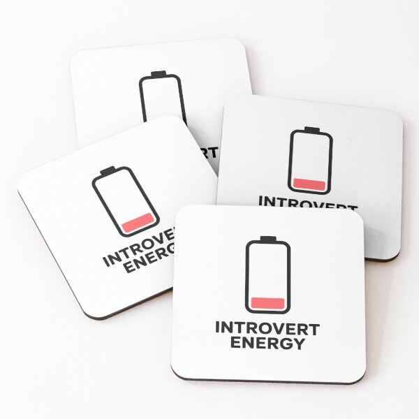 Item preview, Introvert Energy - Low Social Battery Minimalist Design designed and sold by Cindralith.