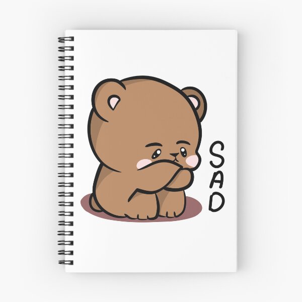 Item preview, Cute Sad Teddy Bear Sticker - Kawaii Emotional Doodle Art designed and sold by LYAN-STORE.