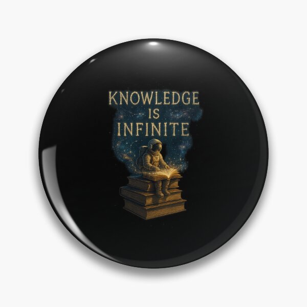 Item preview, Knowledge Is Infinite - Astronaut on Floating Books in Space designed and sold by MKreative Studio.