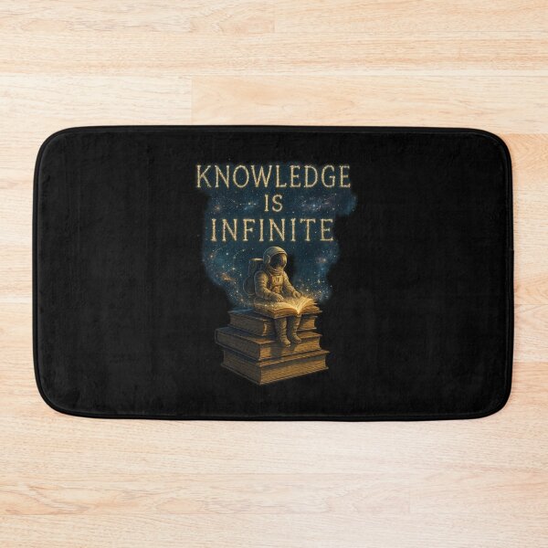 Item preview, Knowledge Is Infinite - Astronaut on Floating Books in Space designed and sold by MKreative Studio.