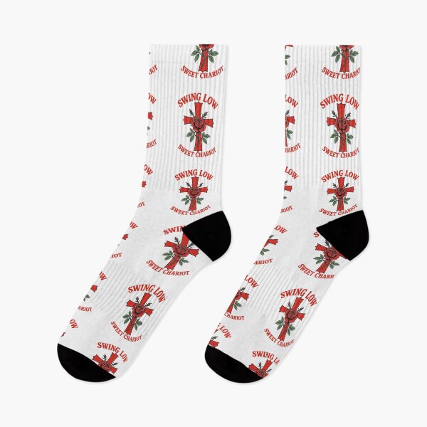 Item preview, Swing Low Sweet Chariot Rose & Cross Motif designed and sold by taiche.