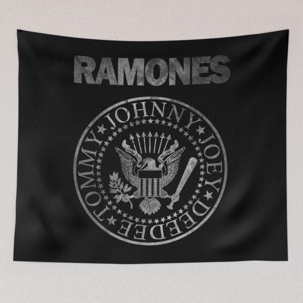 Item preview, Johnny Joey Deedee Tommy Ramones Band Logo- grey distressed design  designed and sold by Fexdvers.