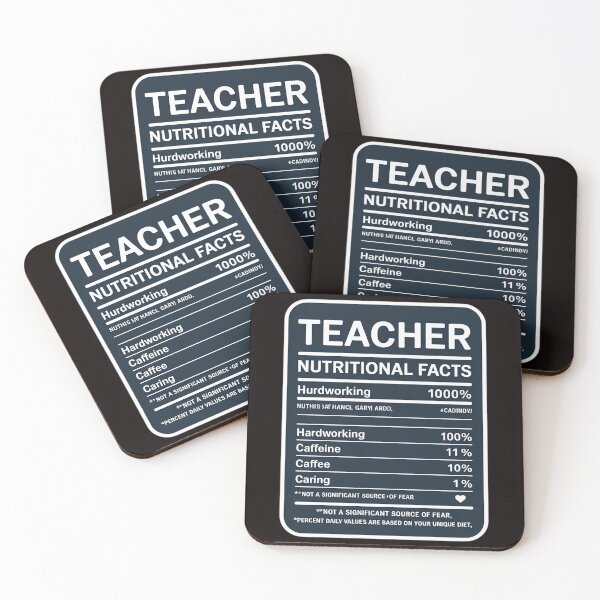 Item preview, School Teacher Nutrition Facts Educator Teacher Appreciation designed and sold by RONALPARAD.