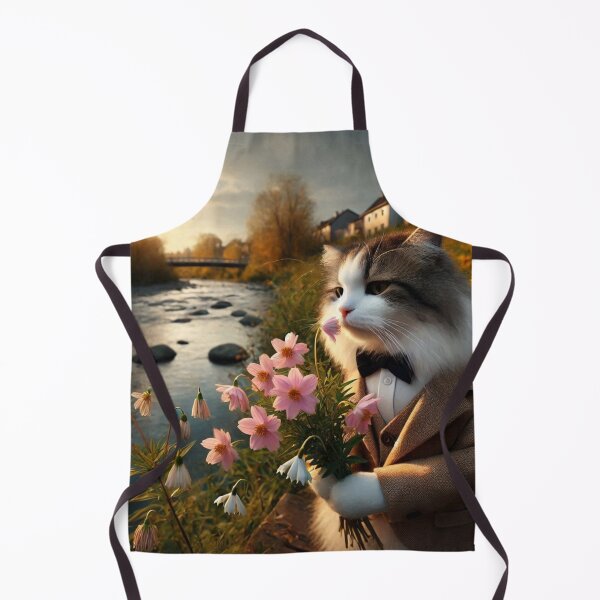 Item preview, Romantic Cat – Sunset Bouquet designed and sold by Dogandesighn.