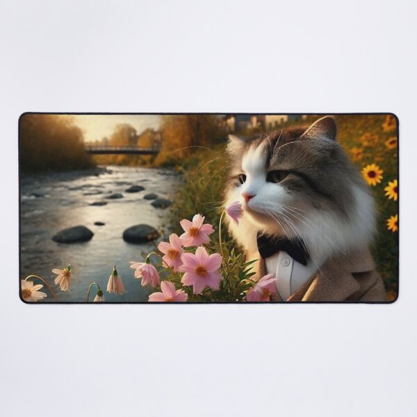 Item preview, Romantic Cat – Sunset Bouquet designed and sold by Dogandesighn.