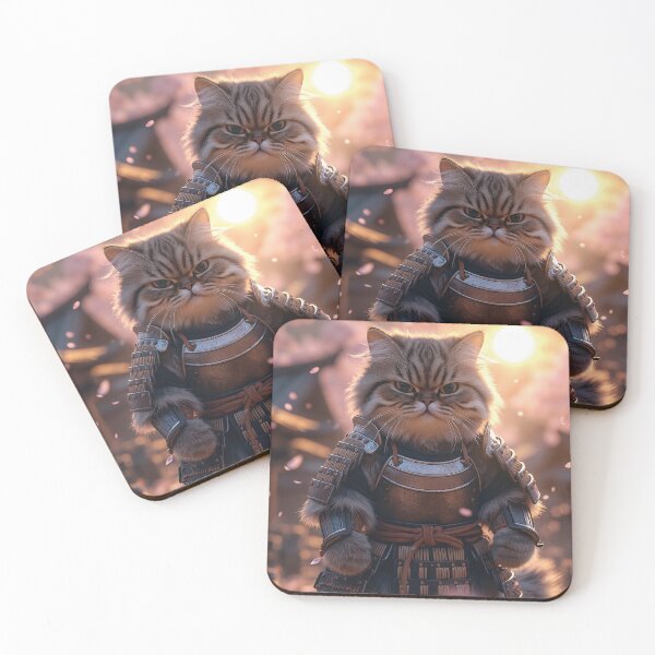 Item preview, Epic Samurai Tabby Cat Protecting Mice in Ancient Japan designed and sold by Jaani-T.