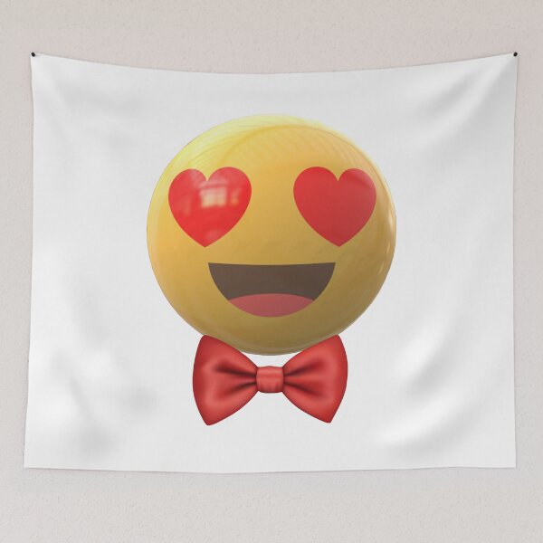 Item preview, Fancy Heart Eyes Emoji – 3D Bowtie Love designed and sold by Unwrapfashion.