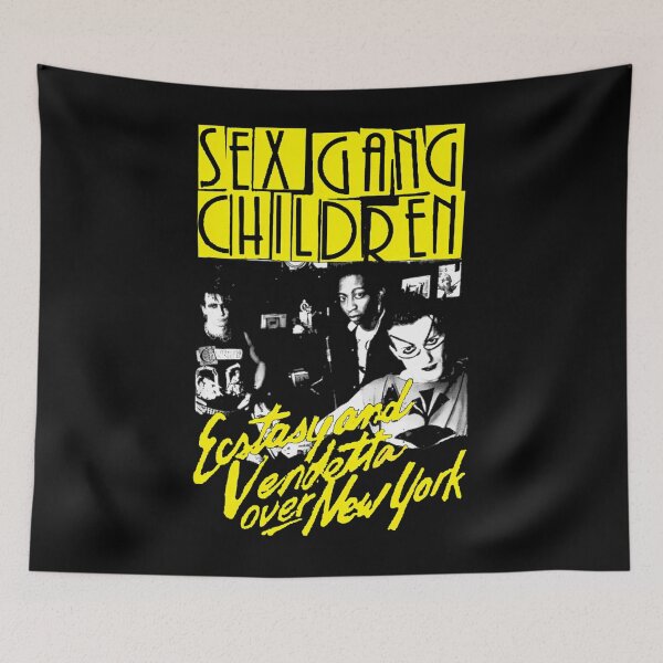 Item preview, Sex Gang Children Ecstasyand Vendetta Over New York 80S Post Punk Goth designed and sold by ShawonDesigns.