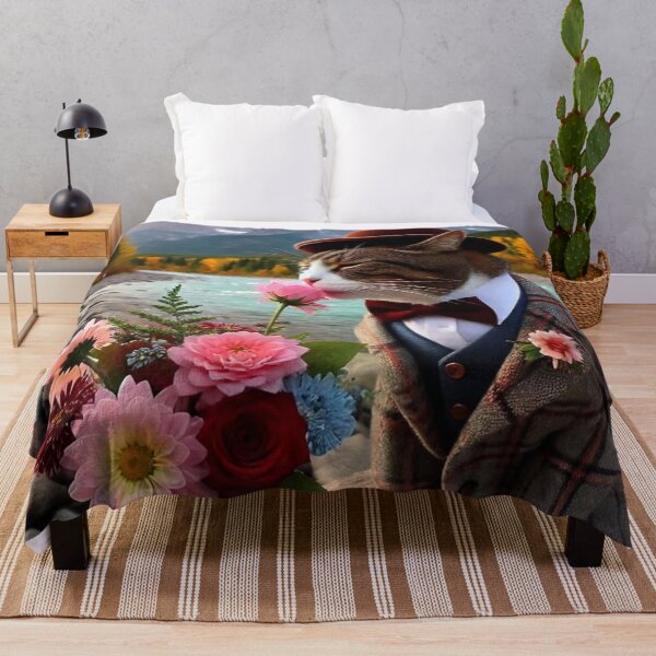Item preview, Romantic Cat – Sunset Bouquet designed and sold by Dogandesighn.