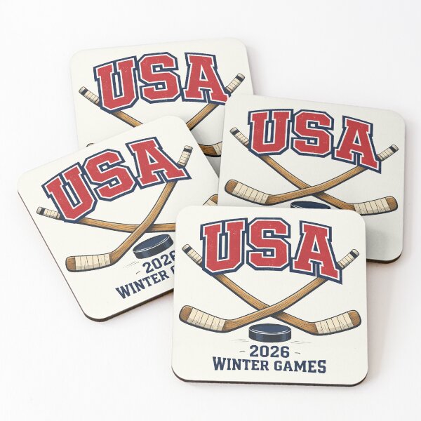 Item preview, Vintage American Ice Hockey, USA Hockey 2026, Winter Games, Ice Hockey Lover, Team usa hockey designed and sold by Vonravenn.