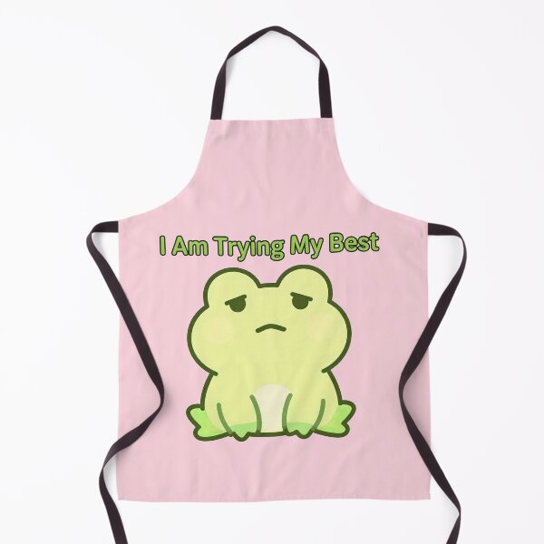 Item preview, I Am Trying My Best Frog Meme Cute Mental Health Design designed and sold by AnimalAirtistry.