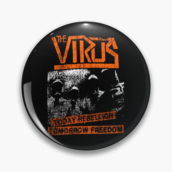 Item preview, The Virus Today Tomorrow Freedoom Orange Typography And White Silhouette designed and sold by ShawonDesigns.