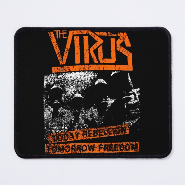 Item preview, The Virus Today Tomorrow Freedoom Orange Typography And White Silhouette designed and sold by ShawonDesigns.