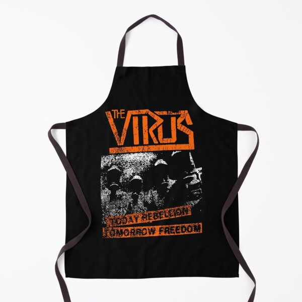Item preview, The Virus Today Tomorrow Freedoom Orange Typography And White Silhouette designed and sold by ShawonDesigns.
