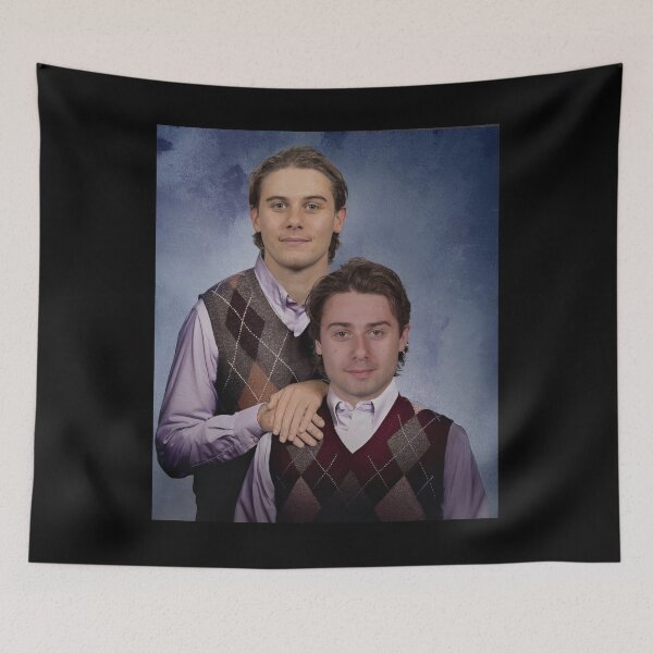 Item preview, Jack Hughes Quinn Hughes Champions Ice Hockey, Usa Step Bros designed and sold by CLOUDYMOODS.