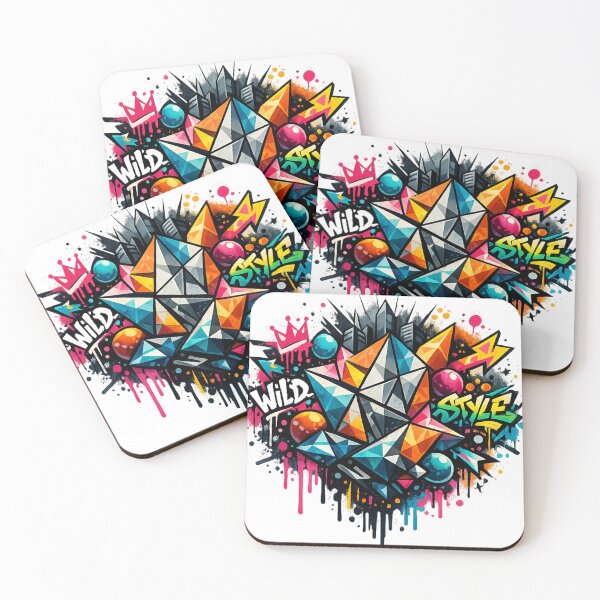 Item preview, Wild Style Abstract Geometric Graffiti. designed and sold by HubiUrbanStudio.