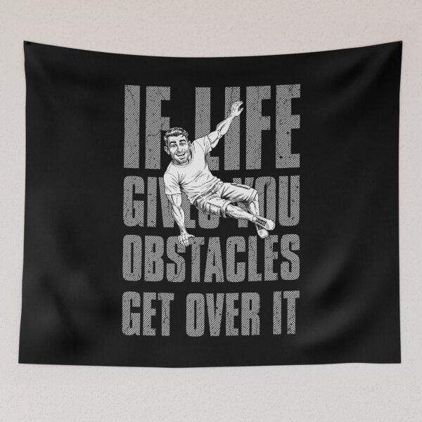 Item preview, Parkour Traceur If Life Gives You Obstacles Funny Jump designed and sold by GrandeDuc.