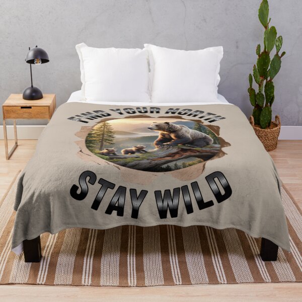 Item preview, bear family - hiking - camping - national park – bear adventure - scenic view - woodland - rustic - alpine - pacific northwest - canadian wilderness - leave no trace - protect the wild - bear country designed and sold by JansenGS.